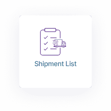 Shipping Management Software Shipment List